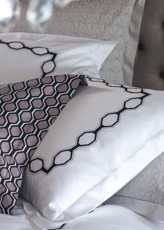 Milano Embroidered Euro sham<br />Boudoir sham